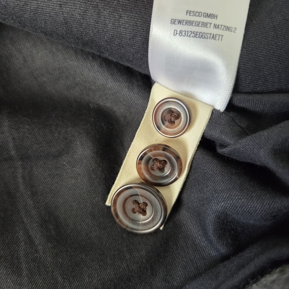 Fossil Mens Wool Military Field Jacket Gray Size XL Epaulet Button Up Coat - Picture 8 of 11